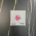 Three Pink Flowers Round