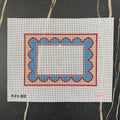 Red Scalloped Frame