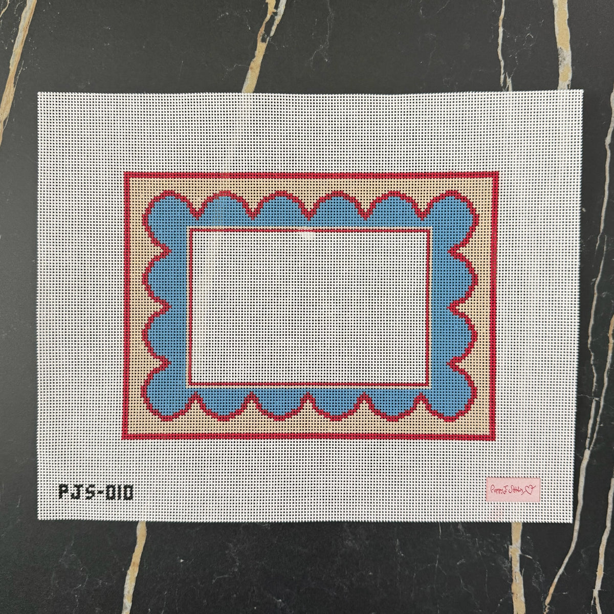 Red Scalloped Frame