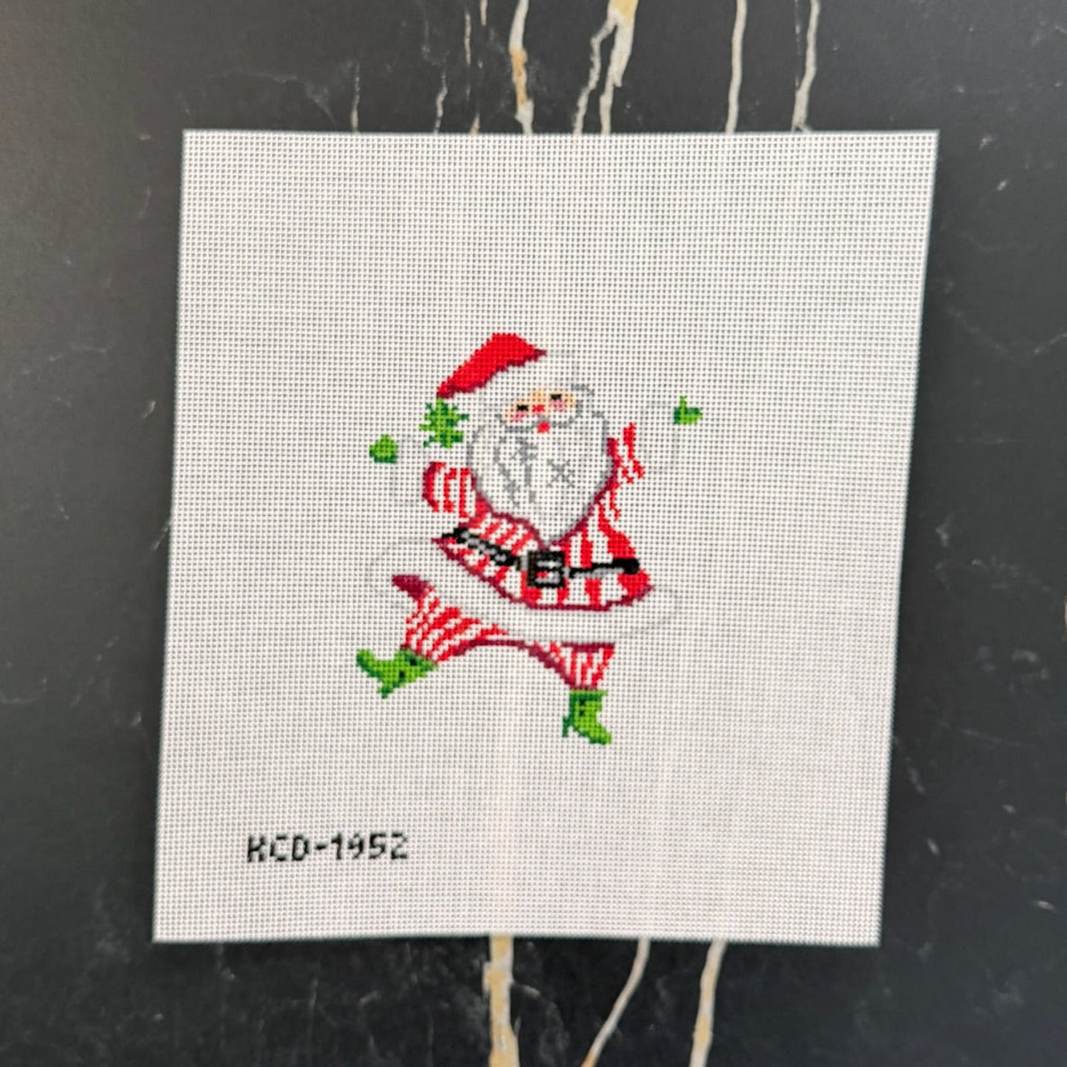 Retro Santa with Stripes