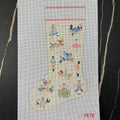 12 Days of Christmas Stocking in Cream
