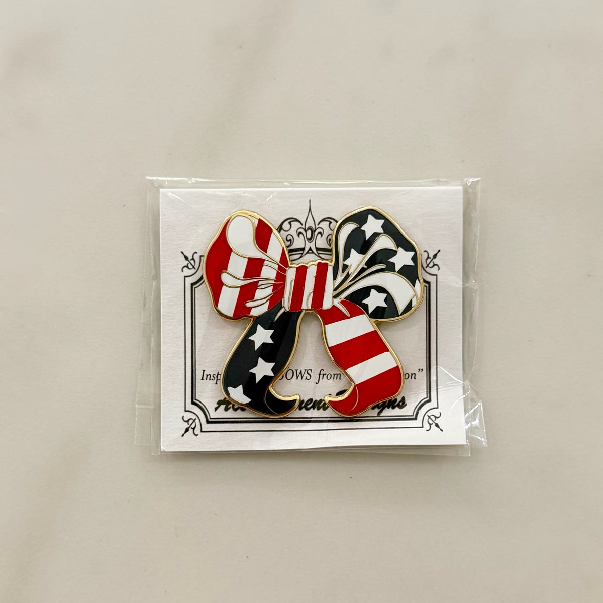 Patriotic Bow Needle Minder
