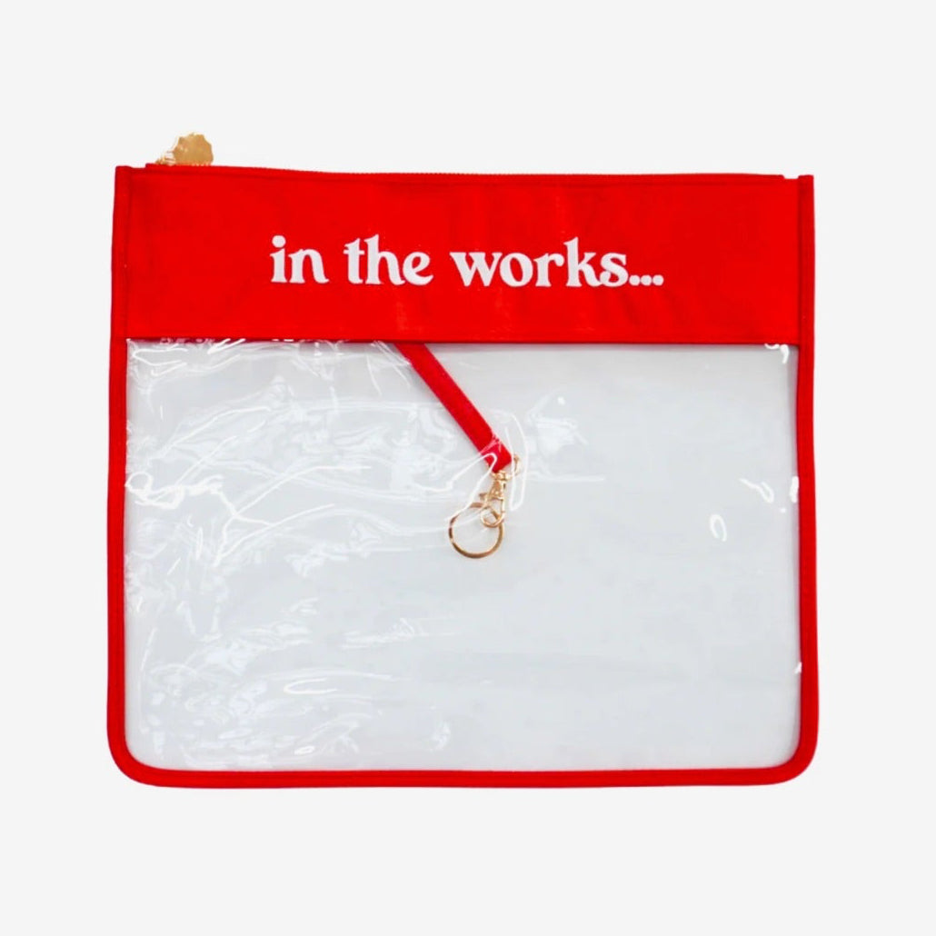 In the Works Project Bag - Cherry