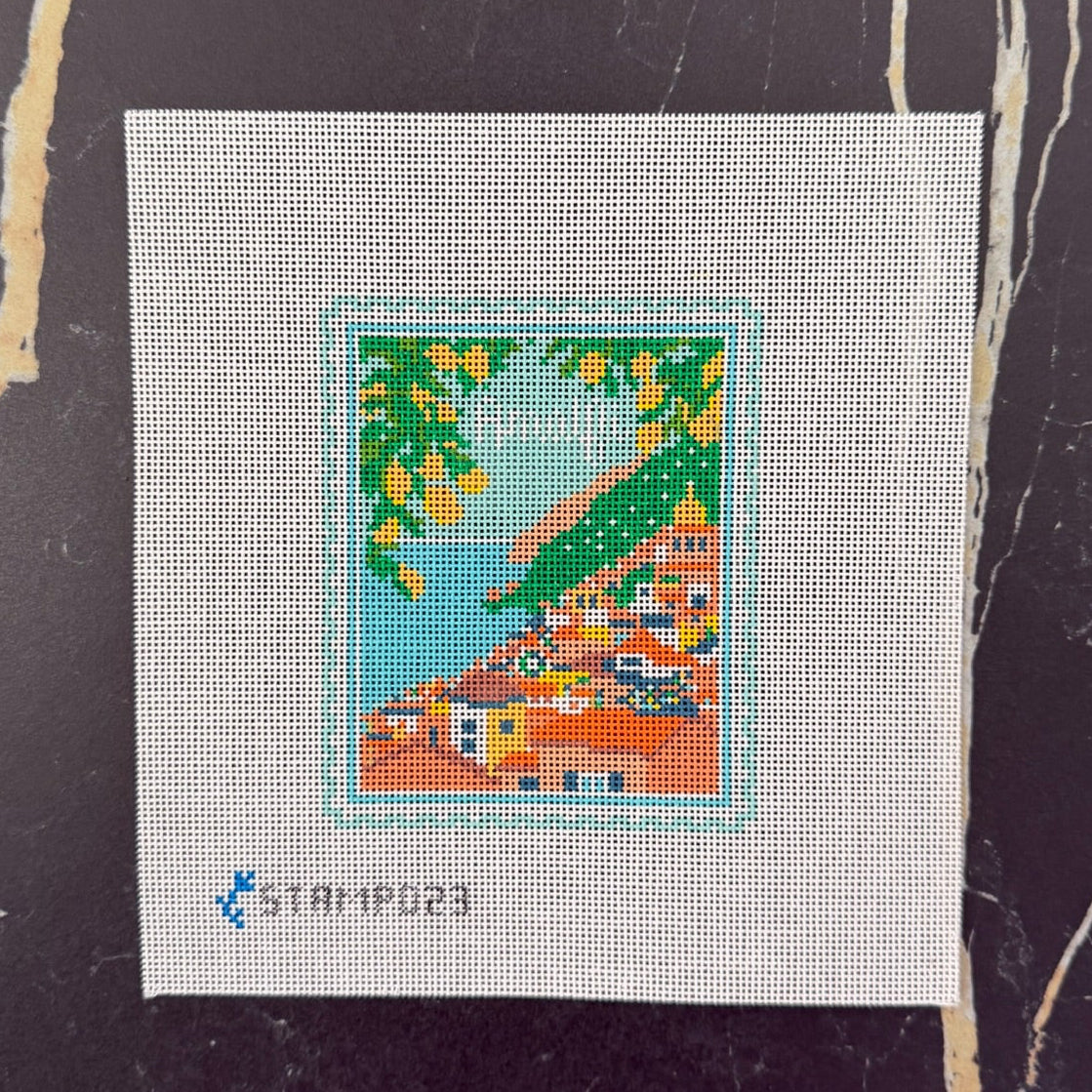 Amalfi Coast Travel Stamp