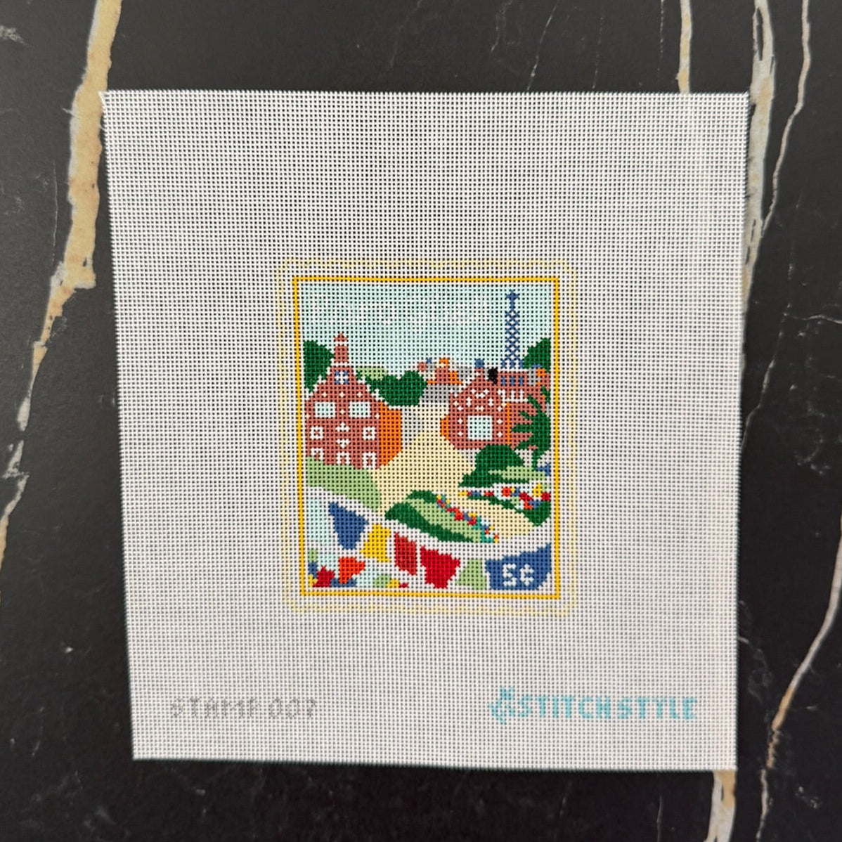 Barcelona Parc Guell Stamp