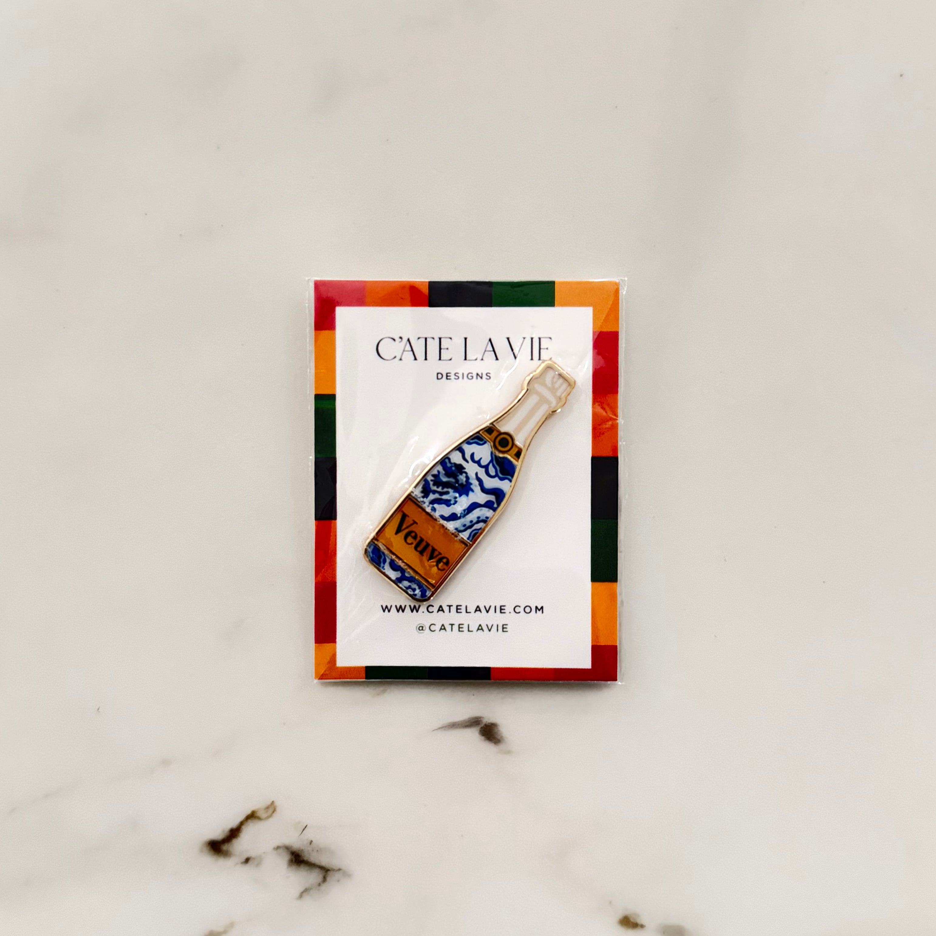 Chinoiserie Champagne Needle Minder