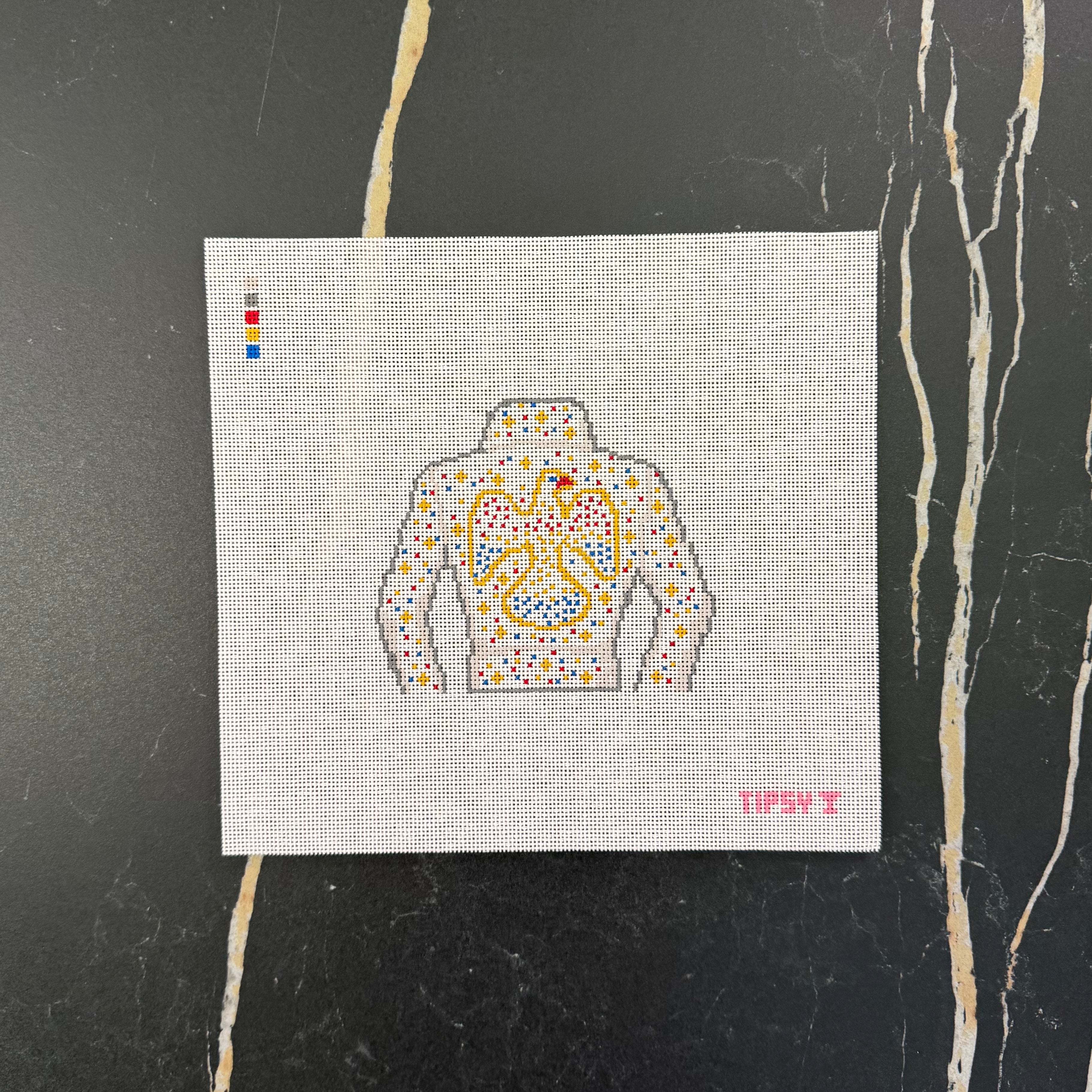 The King Needlepoint Canvas