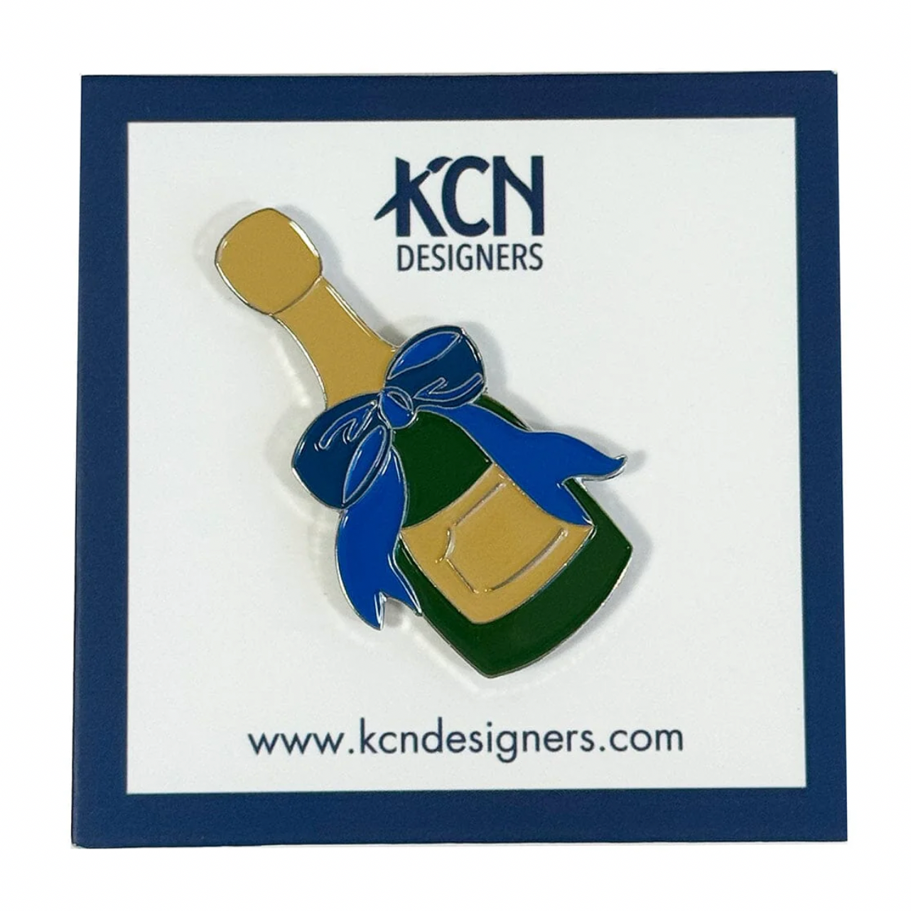 Blue Bow Champagne Needleminder