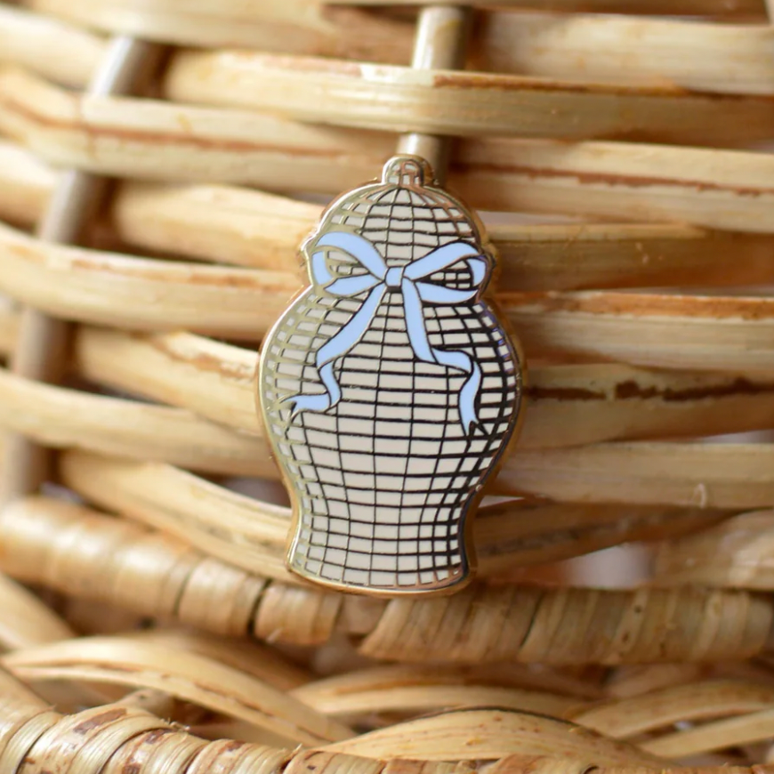 Rattan Ginger Jar Needleminder
